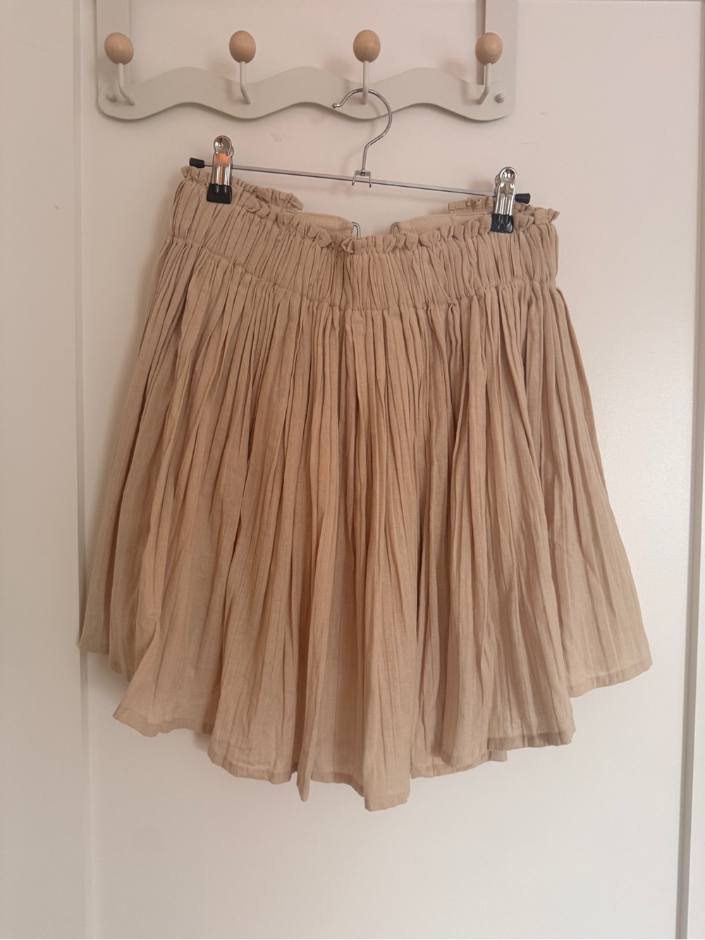 Free People Beige Pleated Tube Top